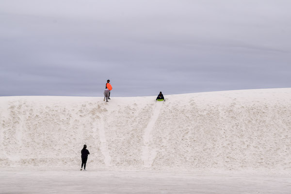 white sands nm sledding clipart