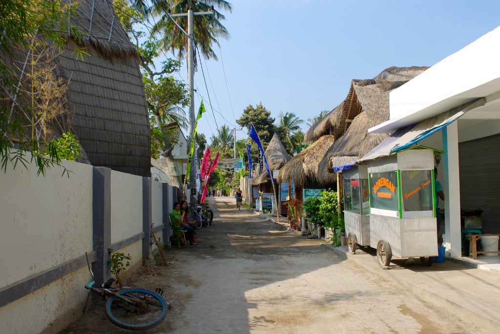 Local Street Gili Air Lombok