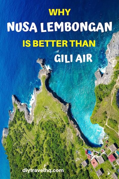 Planning a Bali itinerary? There are many beautiful places in Bali including Nusa Lembongan and Gili Air - find out which Bali island is better #balitravel #indonesia #diytravel