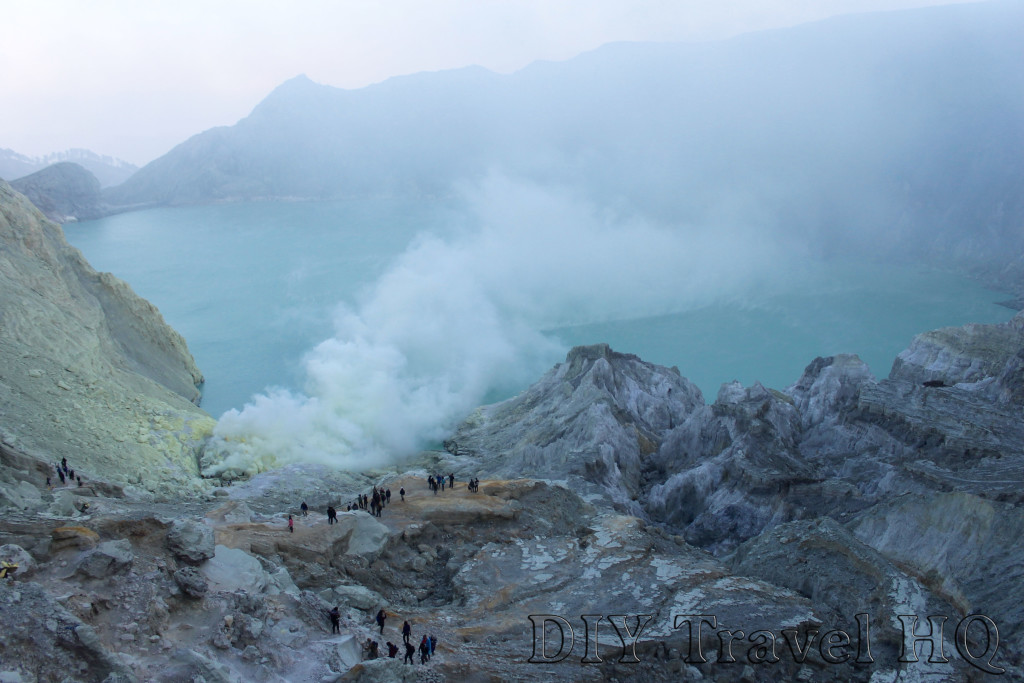 The incredible crater landscape of Mt Ijen