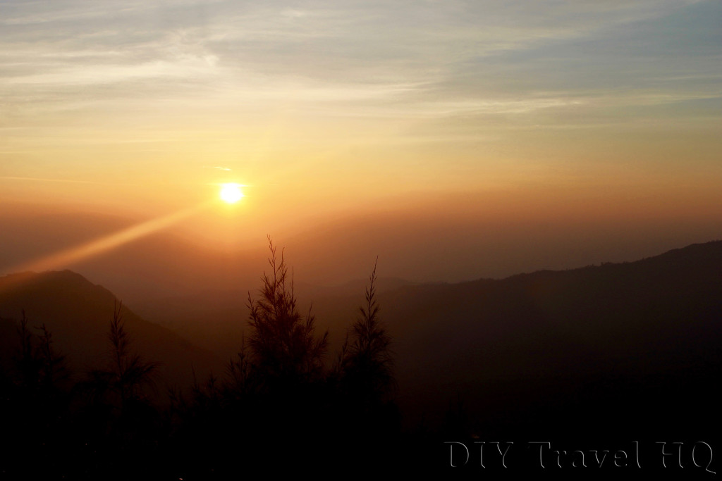 Bromo sunrise between Viewpoint 1 & 2