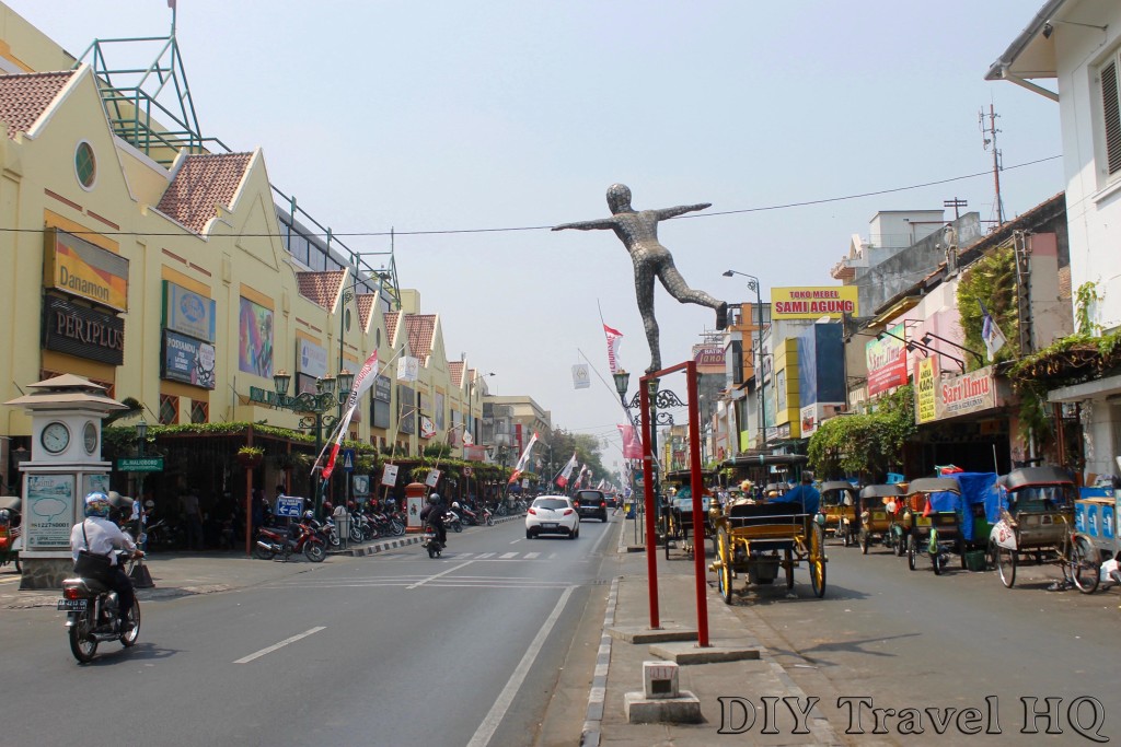 The main street in Yogyakarta, Jalan Malioboro