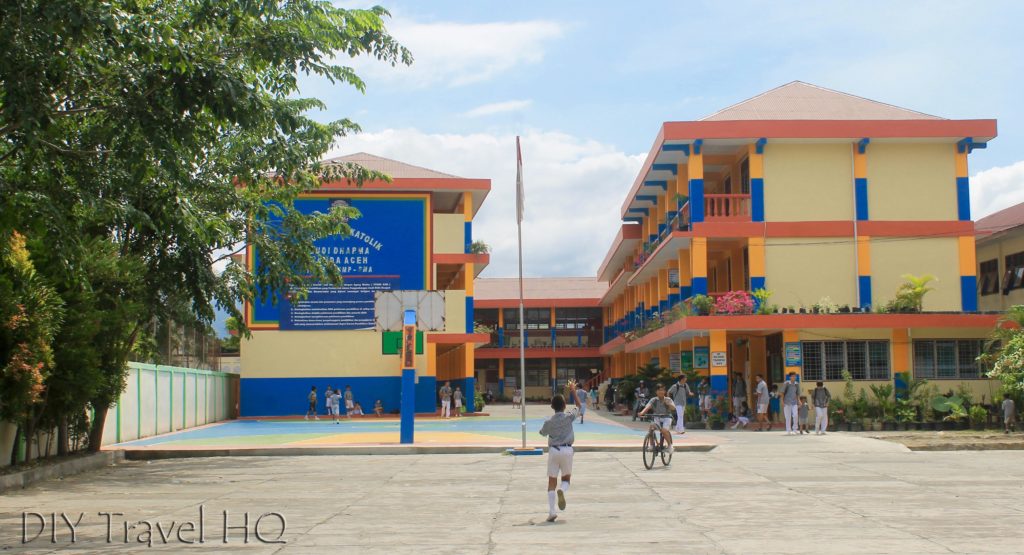 Colourful new school Banda Aceh