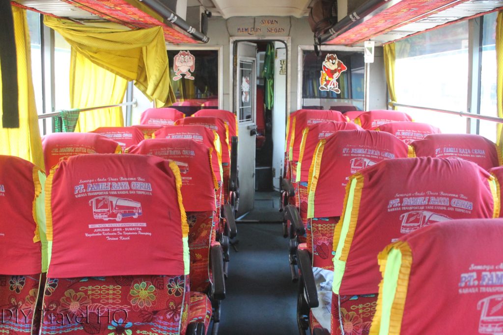 Inside an Indonesian bus