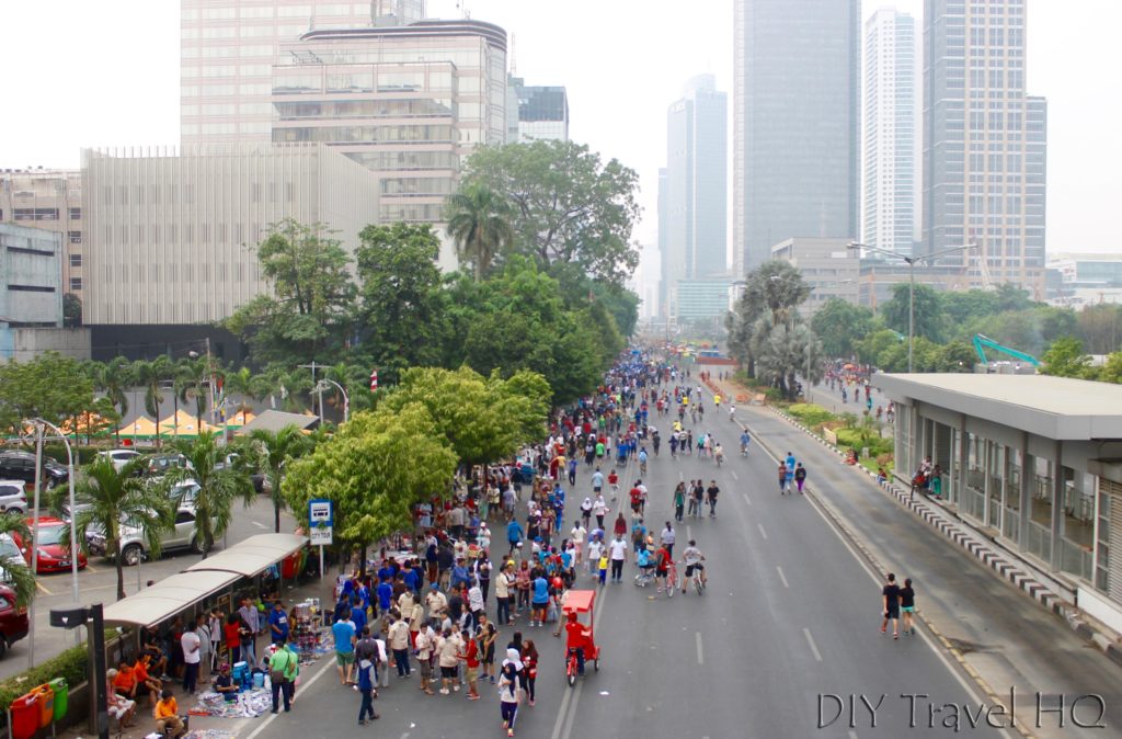 No traffic in Jakarta on Sundays