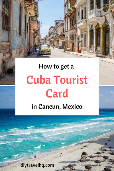 Havana Cuba and Cancun beach Mexico