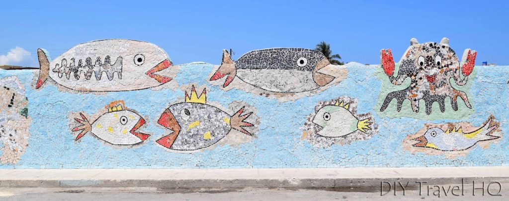 Fish mosaic mural Fusterlandia