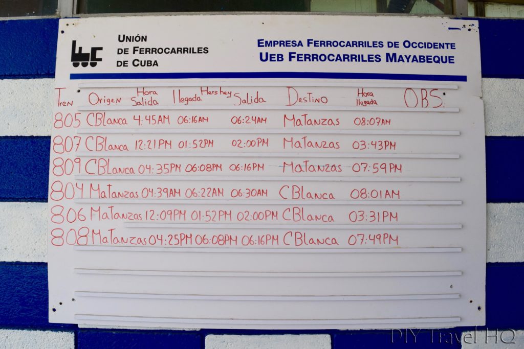 Hershey Train Schedule Havana Matanzas