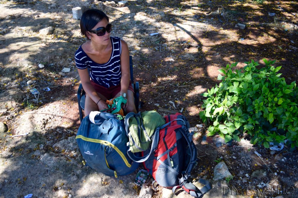 Hitchhiking Backpacker in Cuba