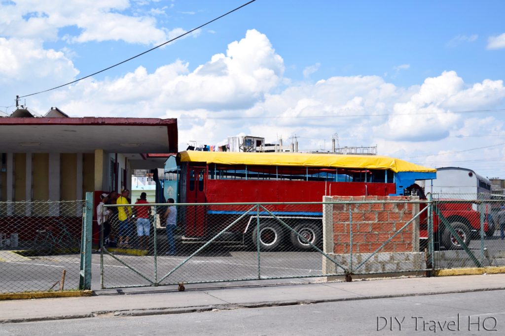 Camion truck at Pinar del Rio bus station