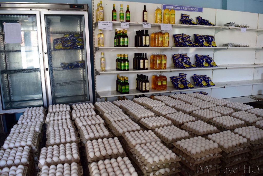 Eggs in government store Cuba