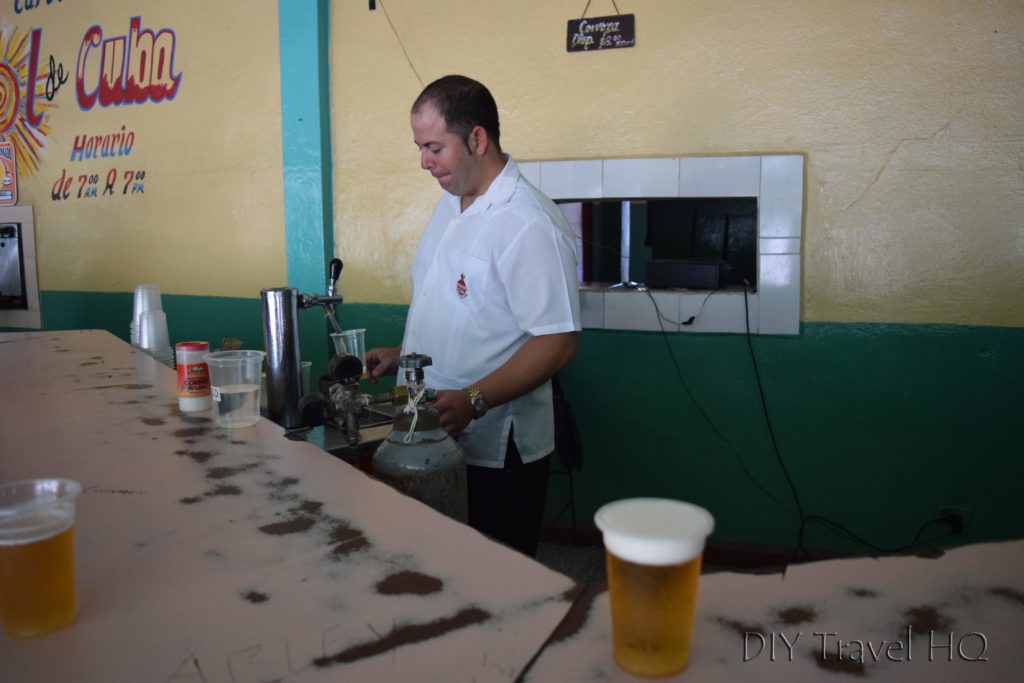 Local Beer Dispensary in Cuba