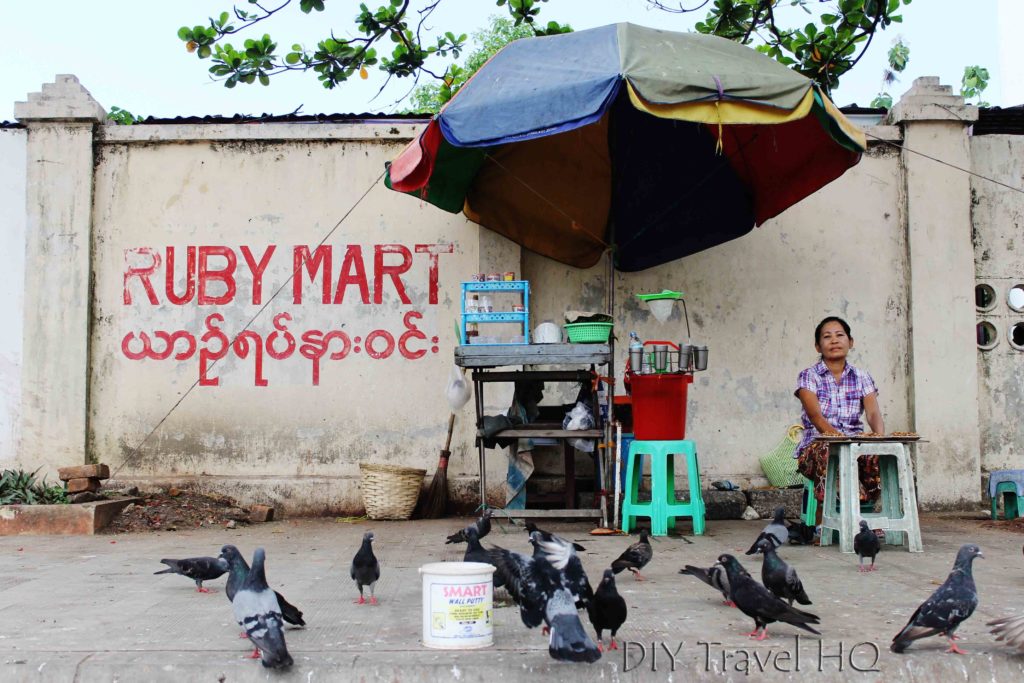 Street stall owner in Yangon