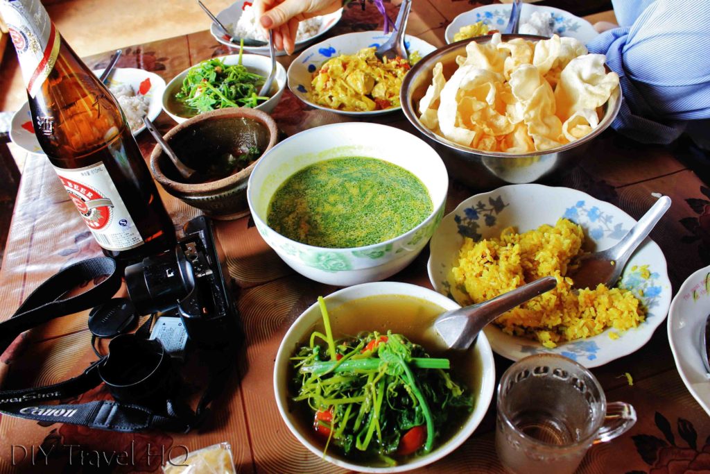 Home cook food in Myanmar