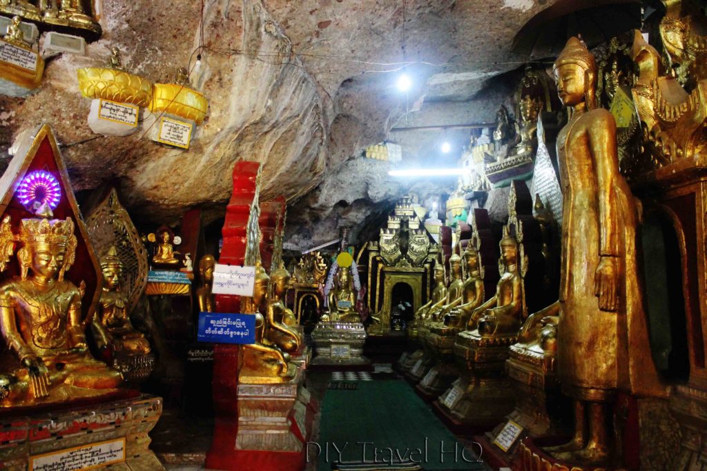Inside Shwe Oo Min Paya Cave