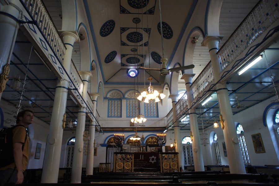Inside Musmeah Yeshua Synagogue