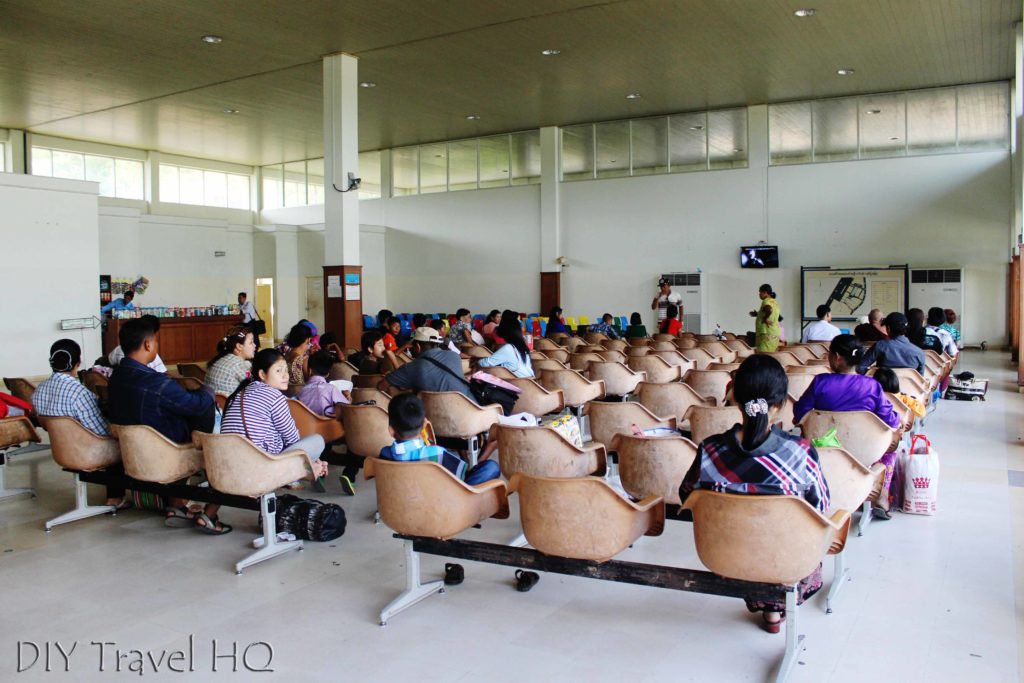 Departure lounge at Kawthaung Airport
