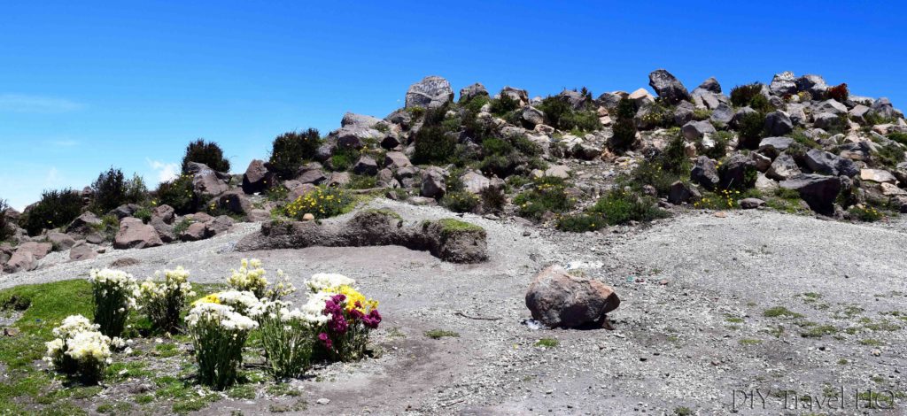 Volcan Santa Maria Summit and Mayan Flower Offerings