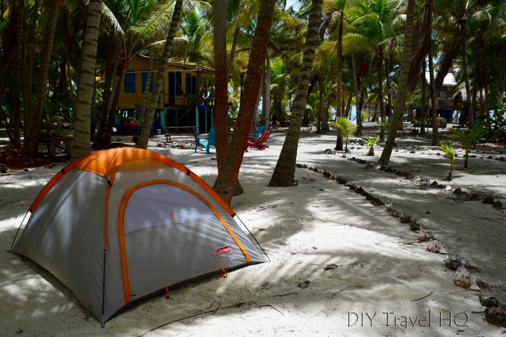 Camping on Glovers Atoll