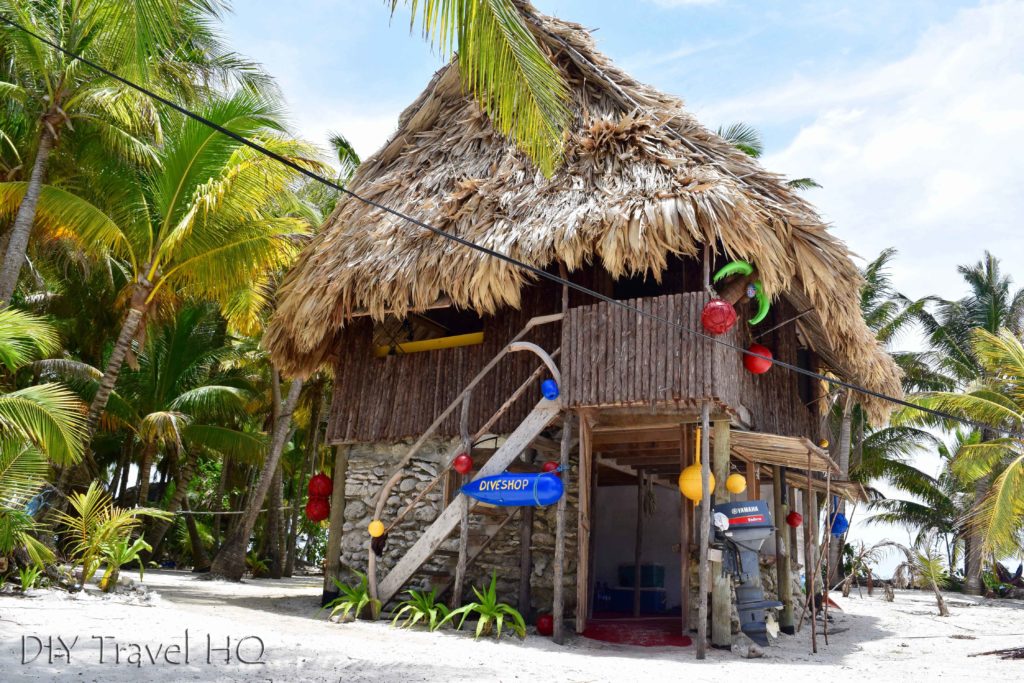 Dive shop on Glovers Atoll