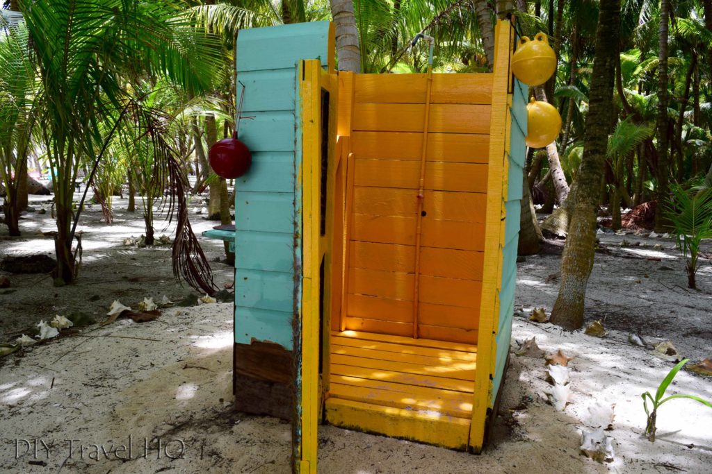 Shower on Glovers Atoll Resort