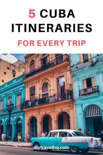 Whether you have 7 days or 1 month you can discover many beautiful places in Cuba. Check out our 5 Cuba itineraries and Cuba travel tips to find out the top things to do in Cuba #cuba #cubatravel #centralamerica #caribbean #diytravel