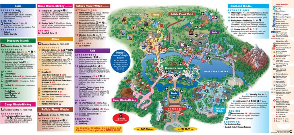 Disney World 2016 map