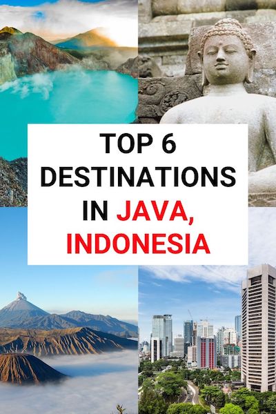 Planning to travel to Java, Indonesia? From culture to art find out the top 6 places to visit in this amazing region of Asia #java #indonesiatravel