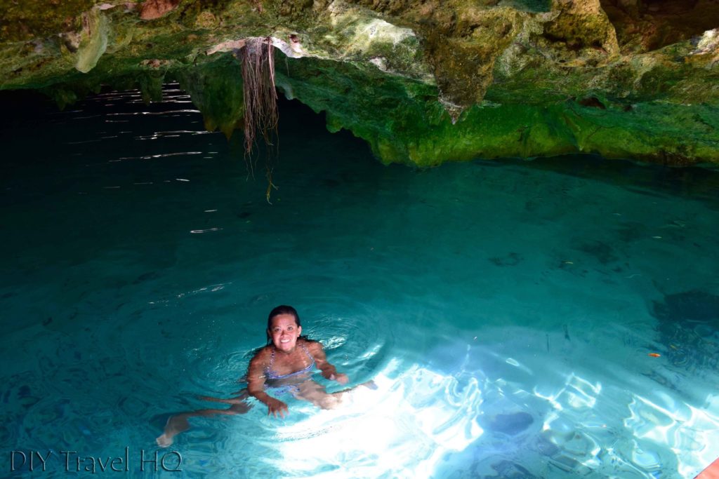 Me swimming in Gran Cenote