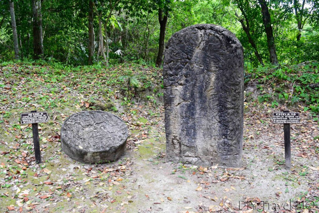 Tikal North Zone Altar 8 and Stela 20