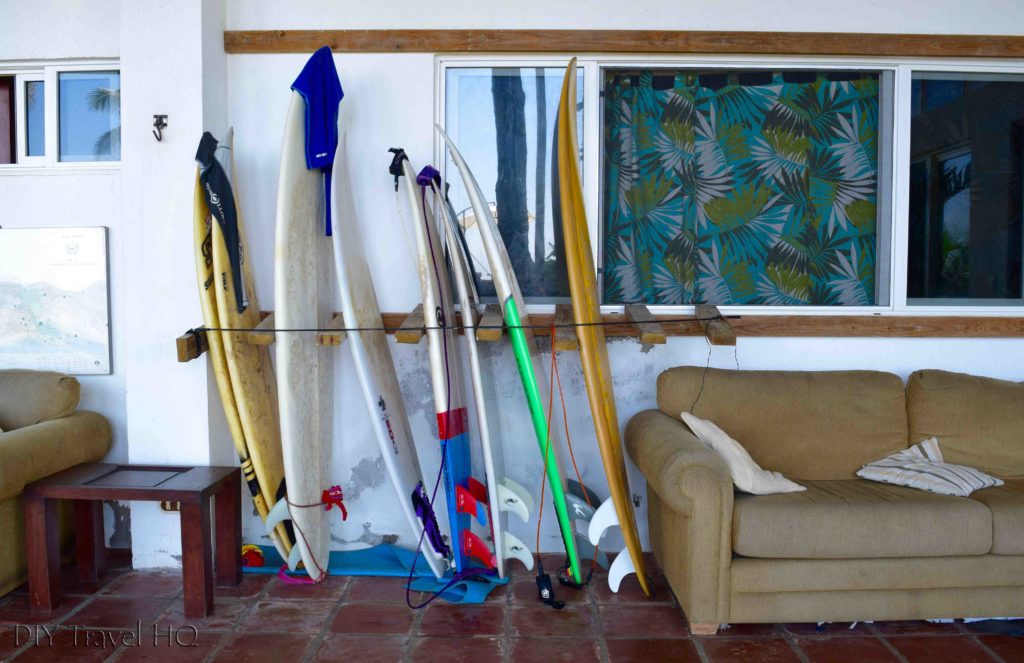 Rent surfboards at Hostal Los Almendros