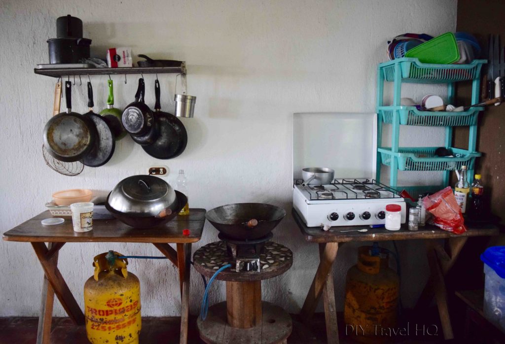 Kitchen at Hostal Los Almendros