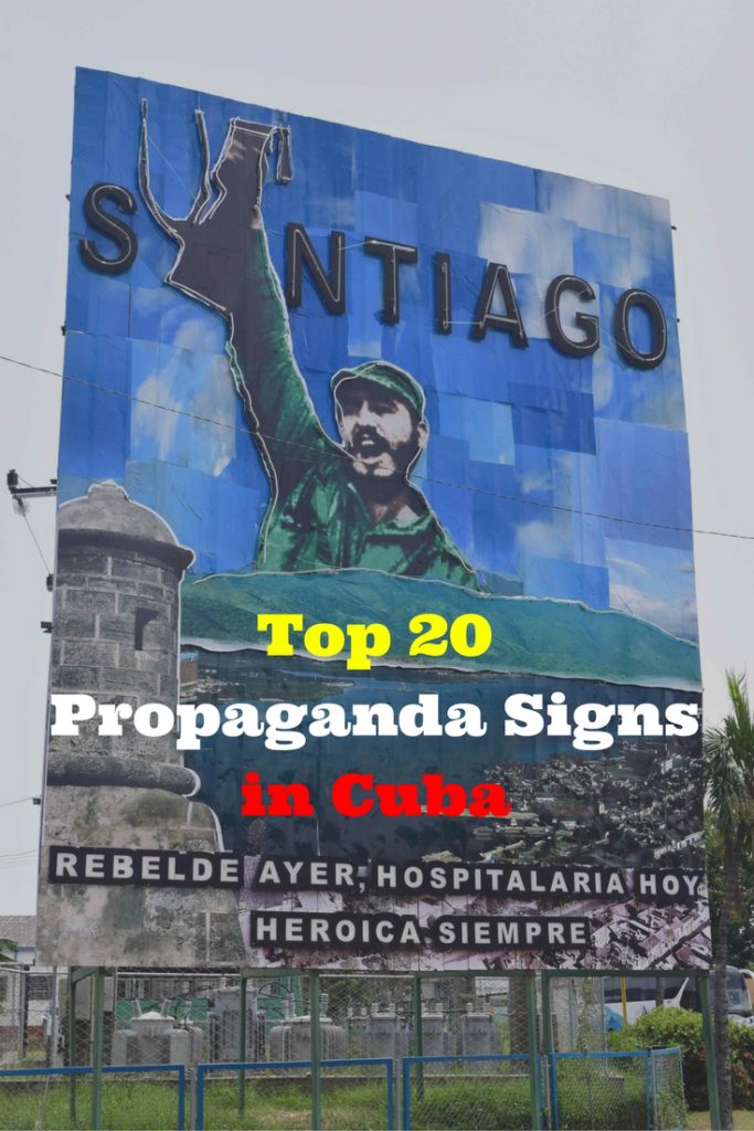 While the Cuban Revolution ended in 1959, in reality the Revolution is alive & well. Earlier this year we spent 1 month travelling around Cuba. While no corporate advertising is allowed in the country, Cubans are subjected to another brand of marketing – political propaganda from Fidel Castro’s regime. Here are our Top 20 Propaganda Billboards in Cuba, in the order we saw the in, with the best Spanish translations we could muster!