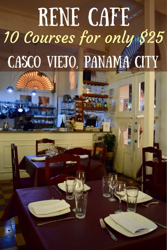 Rene Café is the best value restaurant in Panama City. For only $25 you get a 10 course degustation in the trendy Casco Viejo district. Find out what Panamanian & International fusion dishes are on the menu!