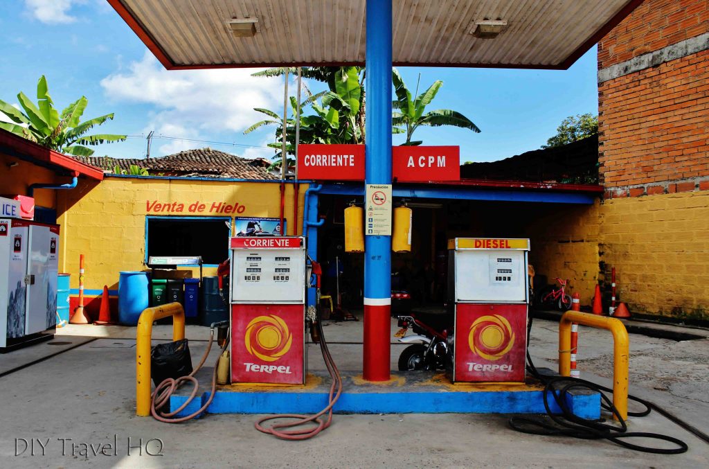 Guatape gas station 