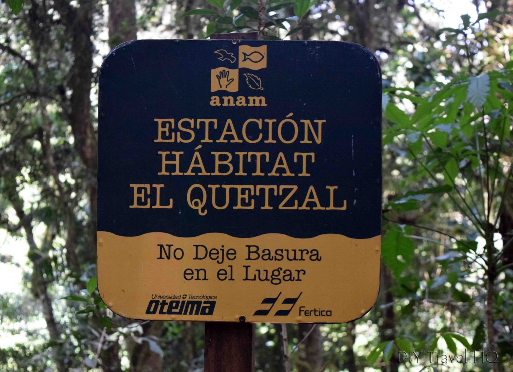 Sendero Los Quetzales Home of the Resplendent Quetzal