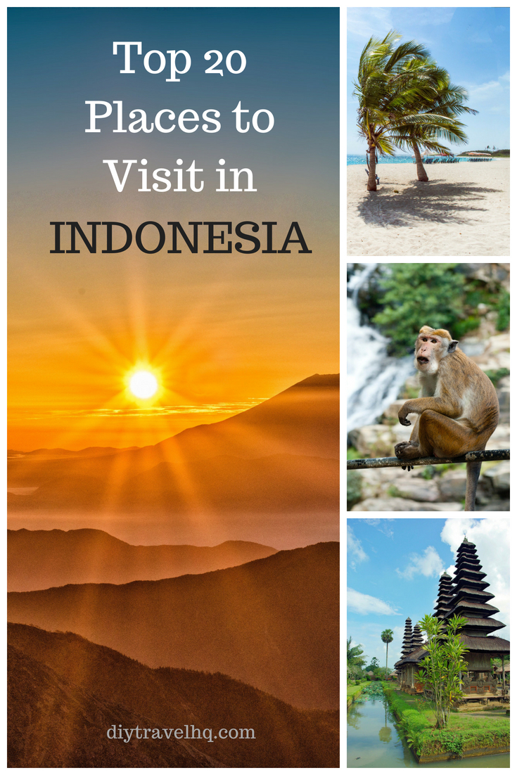 Indonesia Volcano, Beach, Monkey & Temple