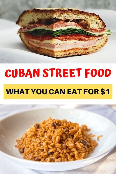 Traveling to Cuba? Check out our post on Cuban street food and find out the  15 best Cuban food you can eat for under $1 a day! #cuba #cubafood #streetfood #havanafood #havanatravel #cubatravel #diytravel 
