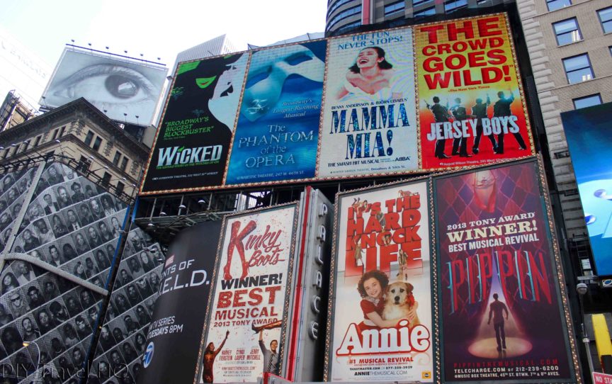 Broadway Posters in Time Square